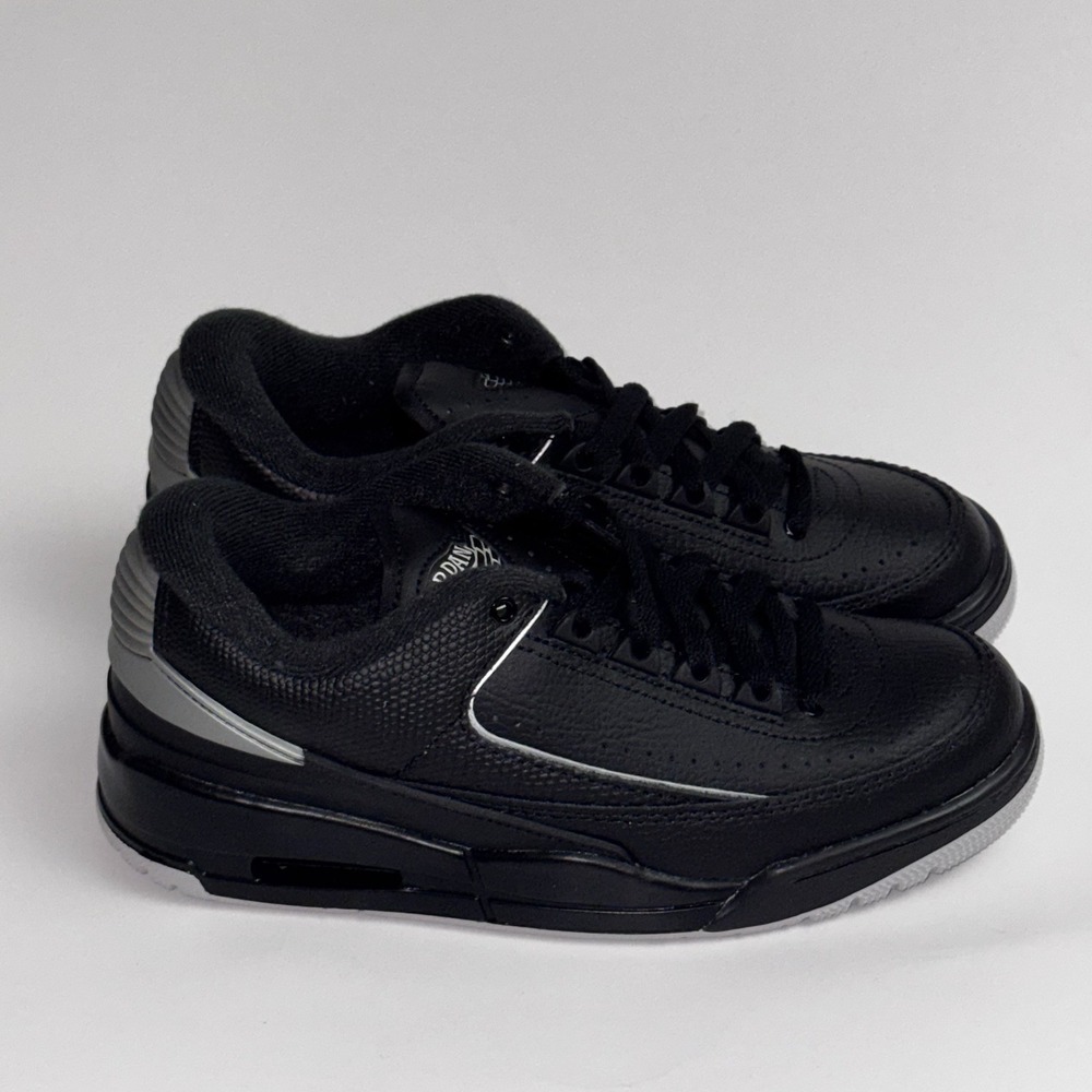 Nike Air Jordan 2/3 2 / 3 Kids Youth GS Size 6Y 6 Women's 7.5 Black Silver